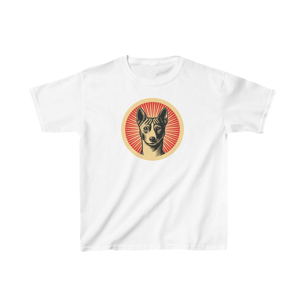 Basenji Kids Tee — White