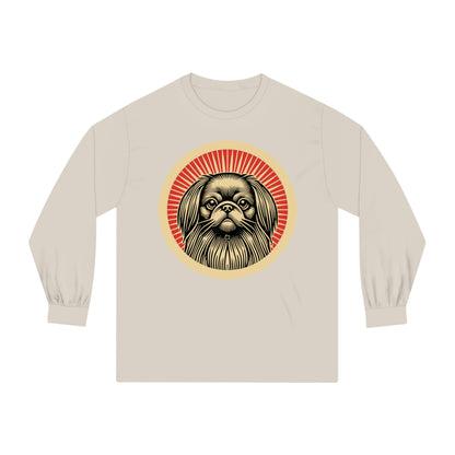 Pekingese Long Sleeve Tee for Adults