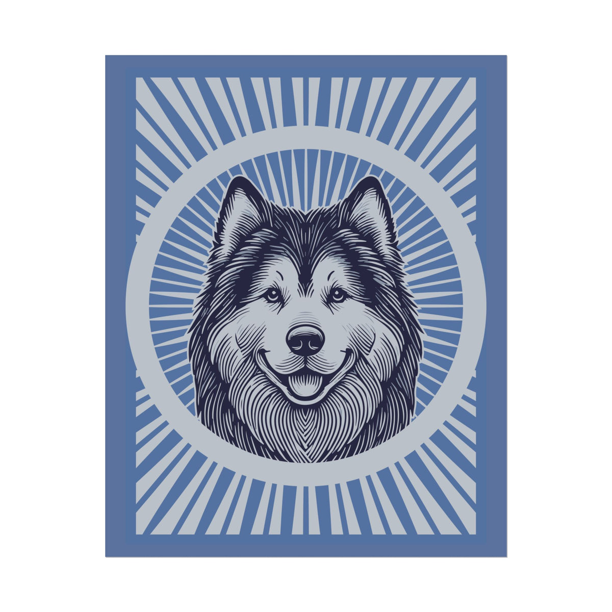 Alaskan Malamute Art Print — 16" x 20" (Vertical)