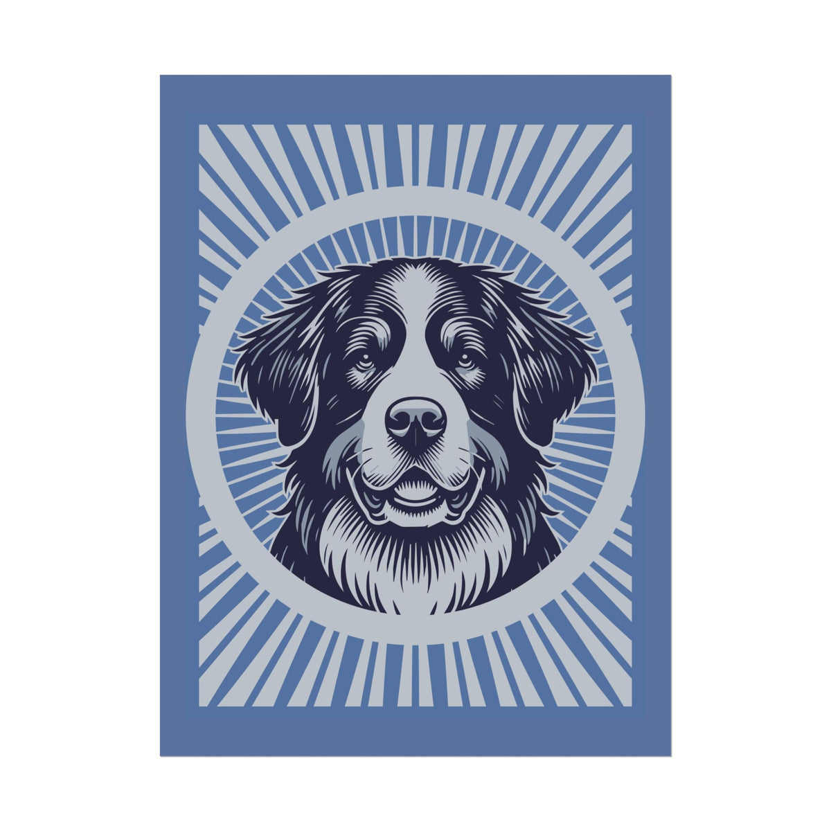 Bernese Mountain Dog Art Print — 24" x 32" (Vertical)