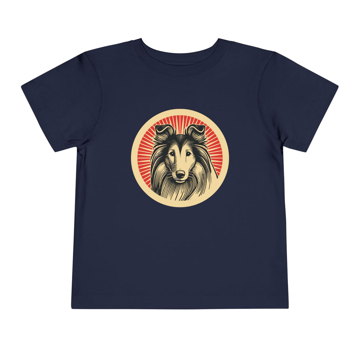 Collie Toddler Tee — Navy