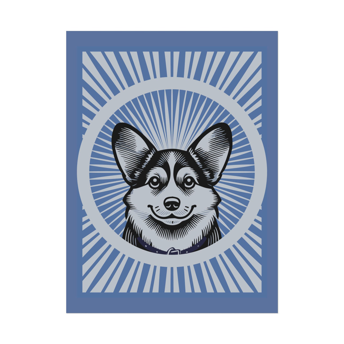 Pembroke Welsh Corgi Art Print — 18″ x 24″ (Vertical)