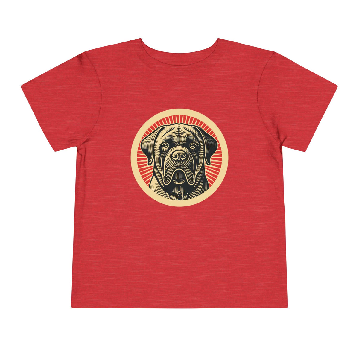 Mastiff Toddler Tee — Heather Red