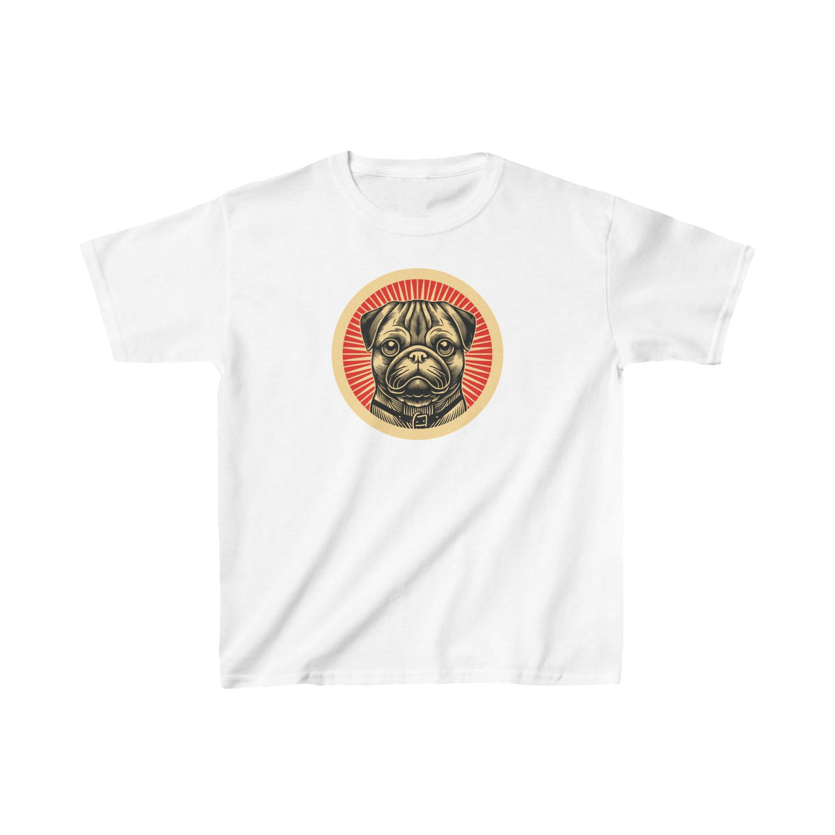 Pug Kids Tee — White
