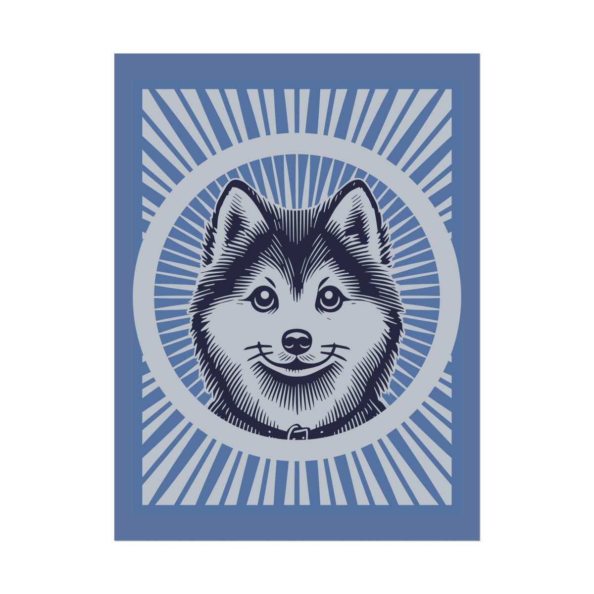 Pomsky Art Print — 18″ x 24″ (Vertical)
