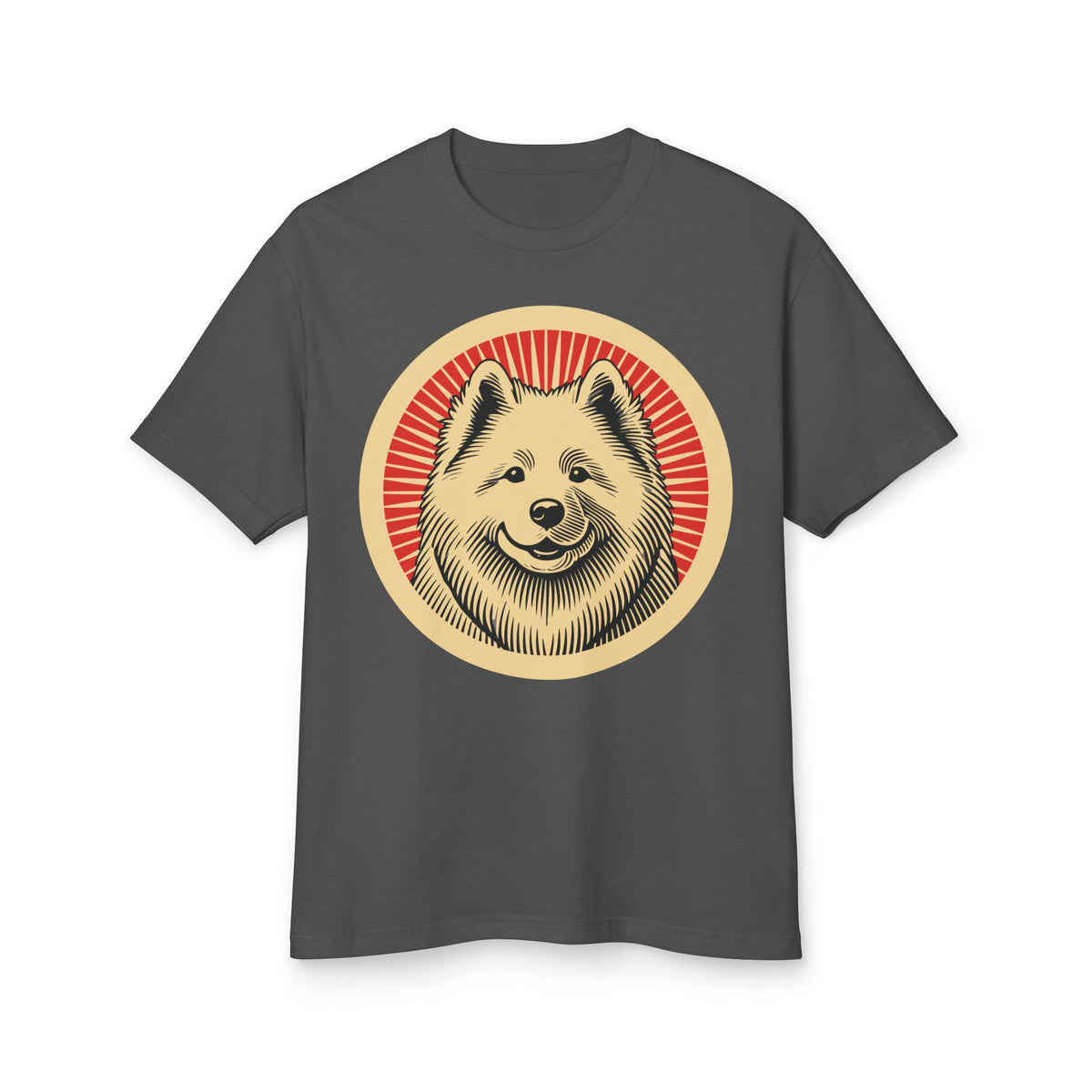 Samoyed Heavyweight Tee — Faded Black