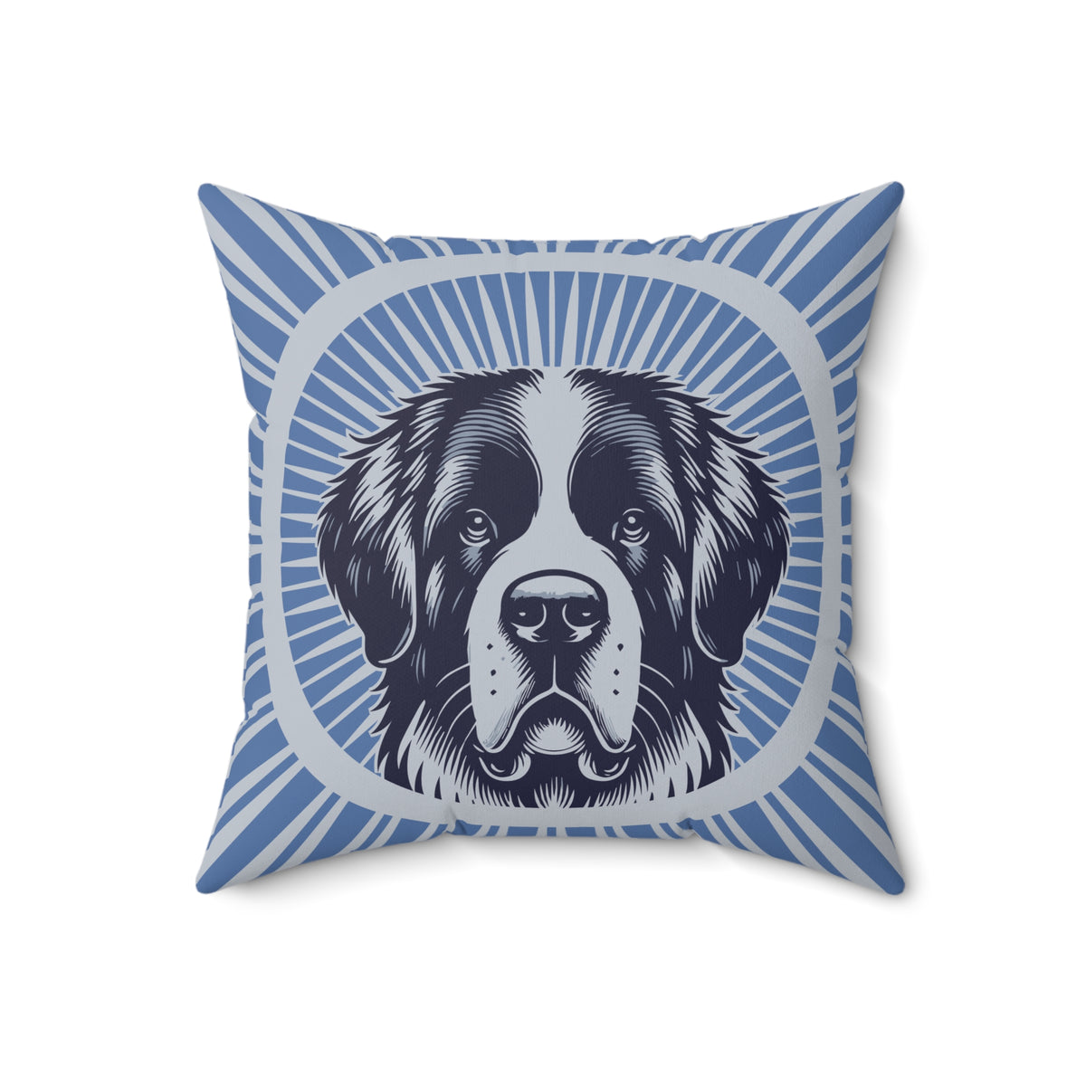 Saint Bernard Pillow — 18" × 18"