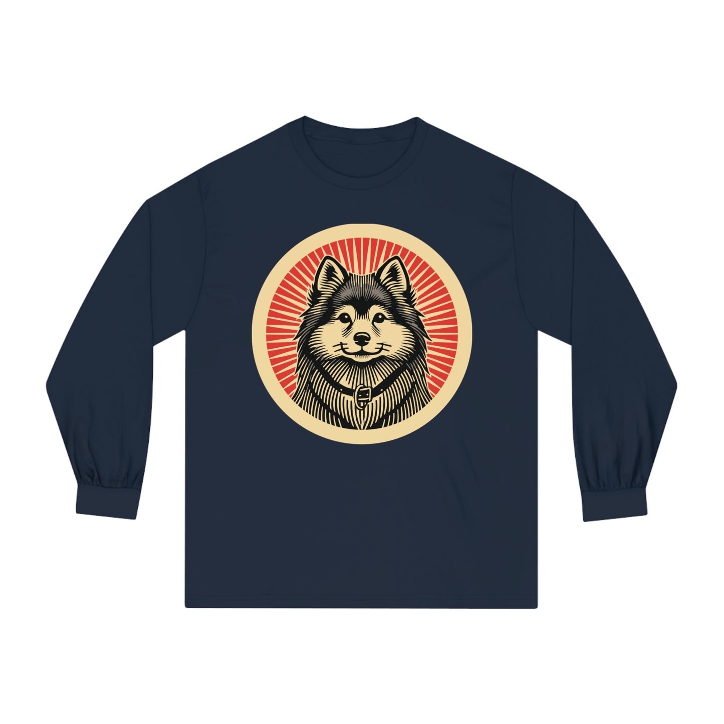 Finnish Spitz Long Sleeve Tee for Adults