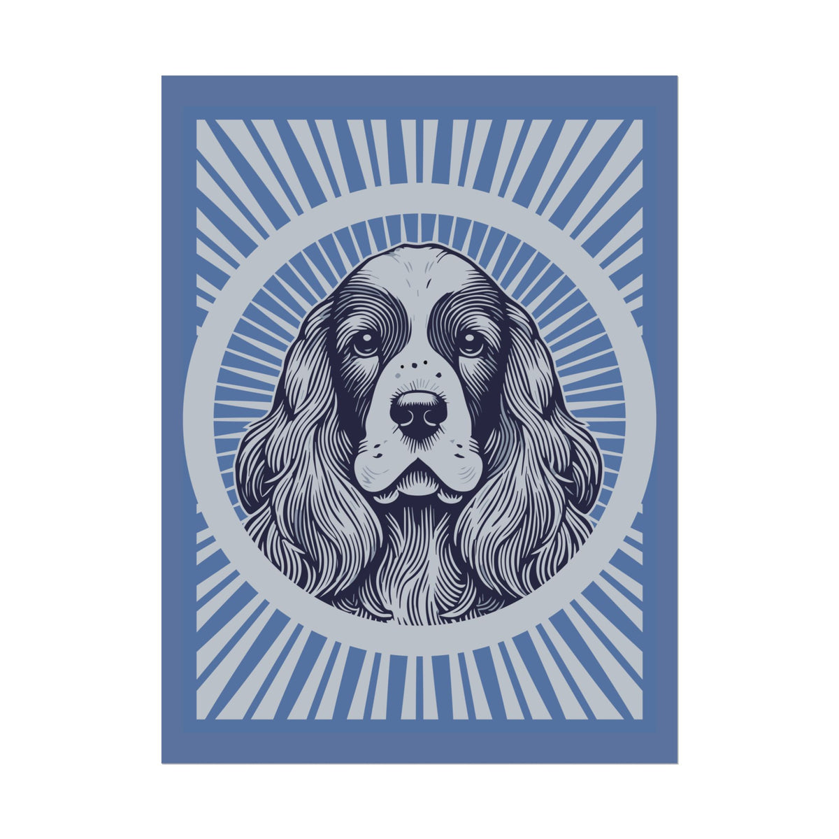 English Cocker Spaniel Art Print — 24" x 32" (Vertical)