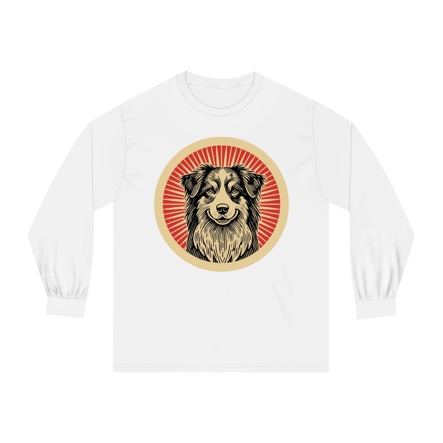 Australian Shepherd Long Sleeve Tee for Adults