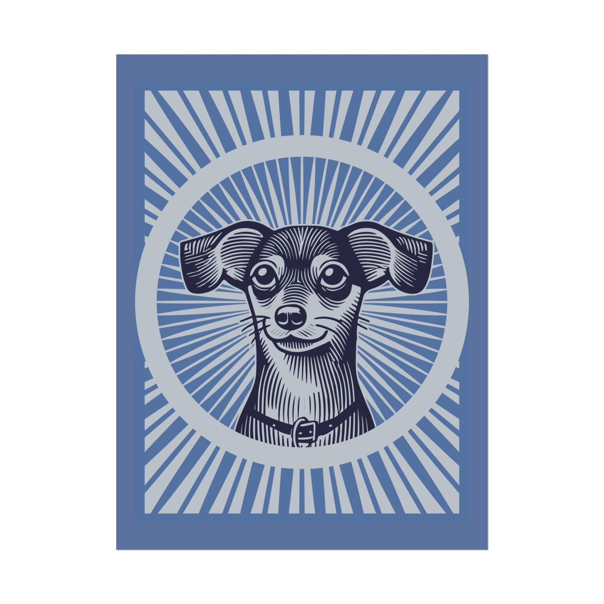 Chiweenie Art Print — 24" x 32" (Vertical)