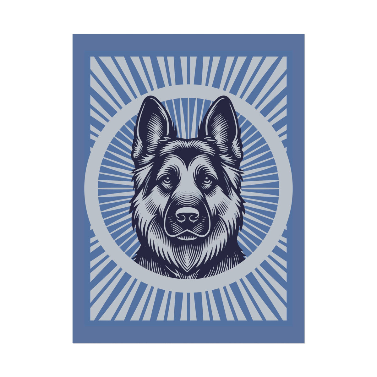 German Shepherd Art Print — 18″ x 24″ (Vertical)