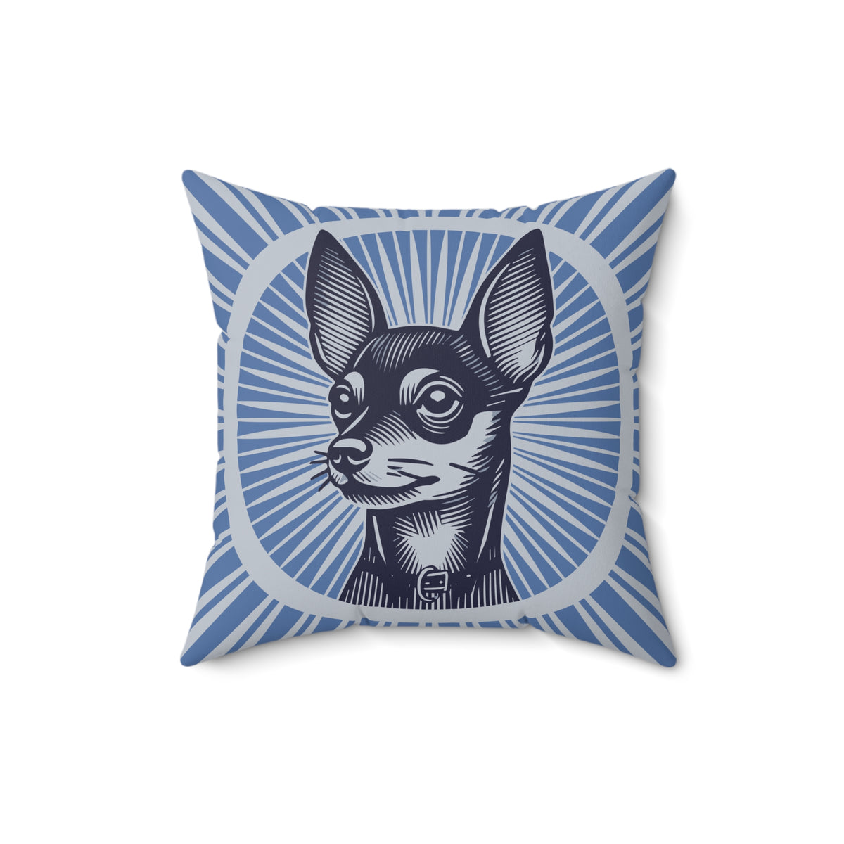 Miniature Pinscher Pillow — 16" × 16"