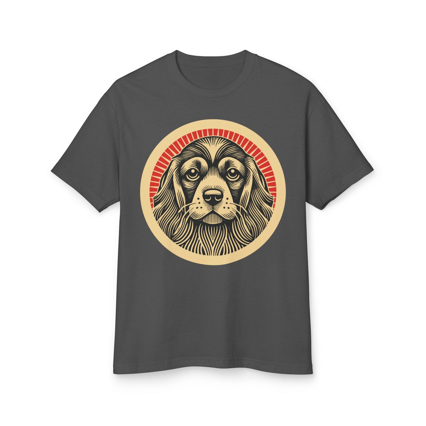 Cocker Spaniel Heavyweight Cotton T-Shirt for Adults