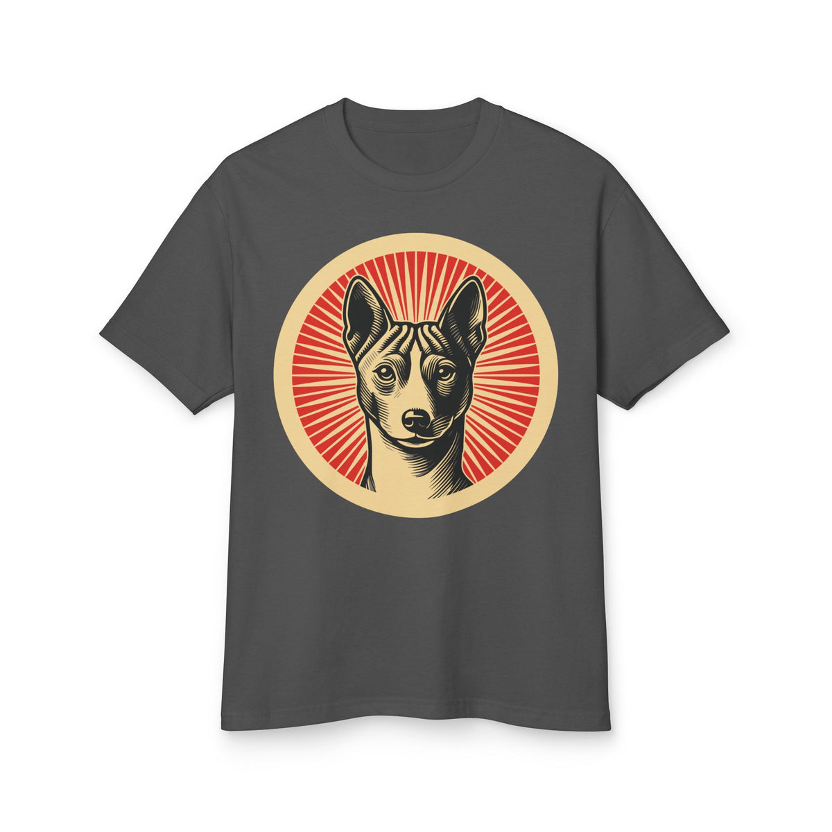 Basenji Heavyweight Tee — Faded Black