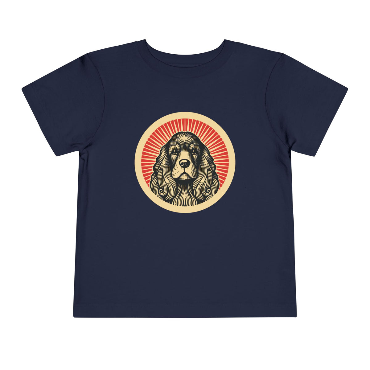 American Cocker Spaniel Toddler Tee — Navy