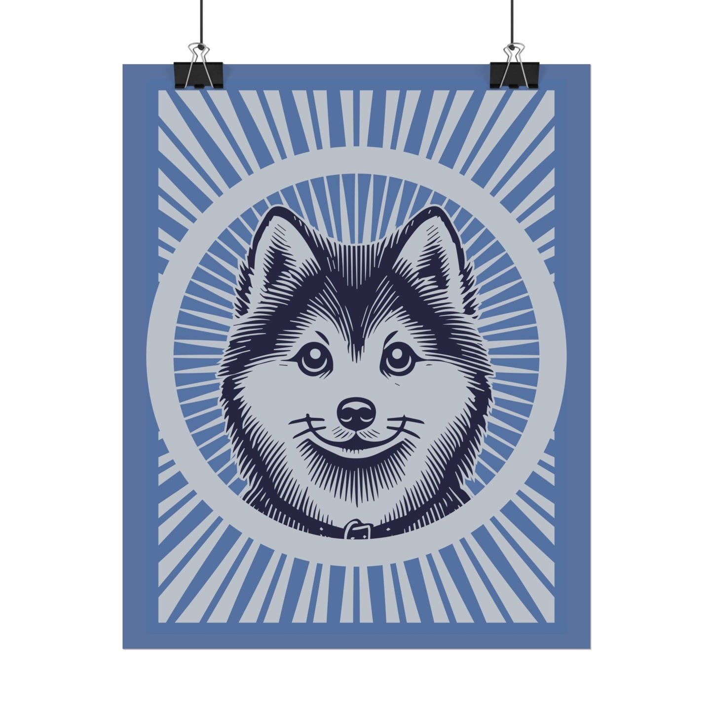 Pomsky Art Print