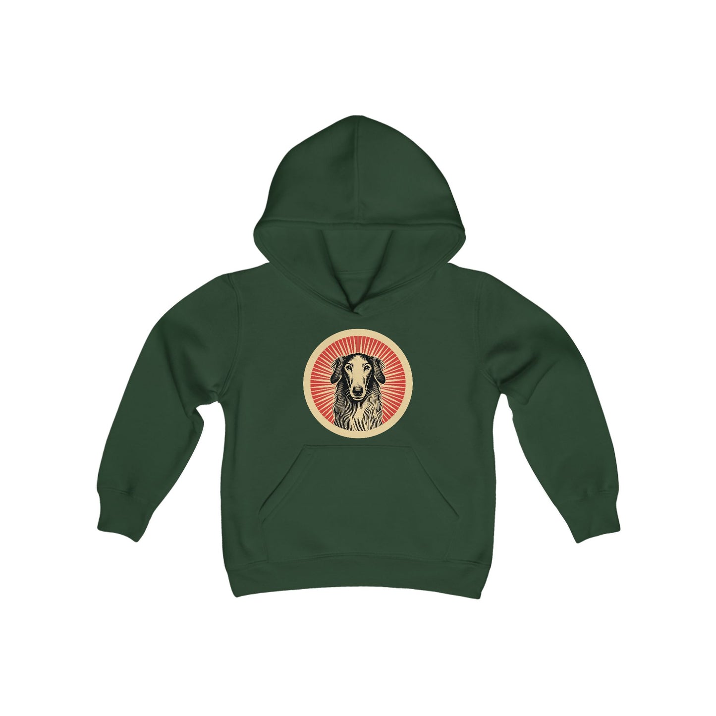 Borzoi Heavy Hoodie for Kids
