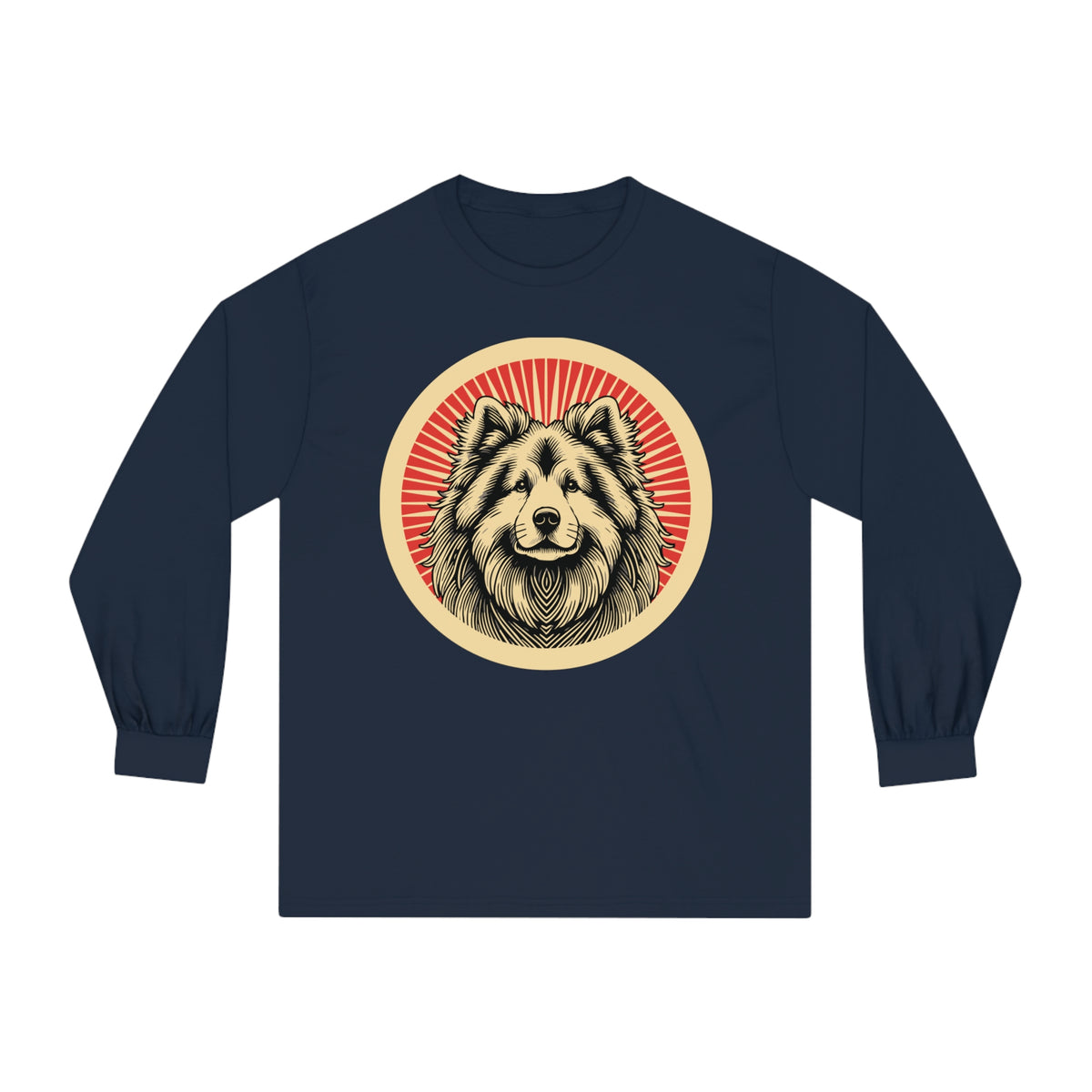 Eurasier Long Sleeve Tee — Navy