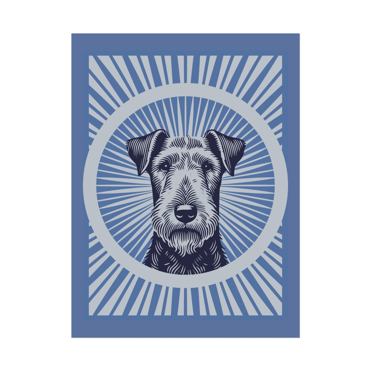 Airedale Terrier Art Print — 18″ x 24″ (Vertical)