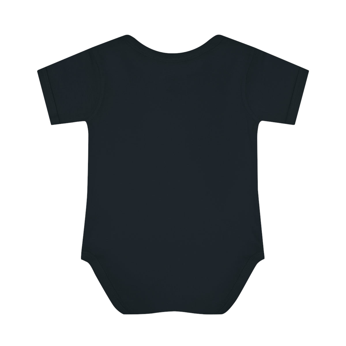 German Shepherd badge art in a ring of red rays on a baby bodysuit
