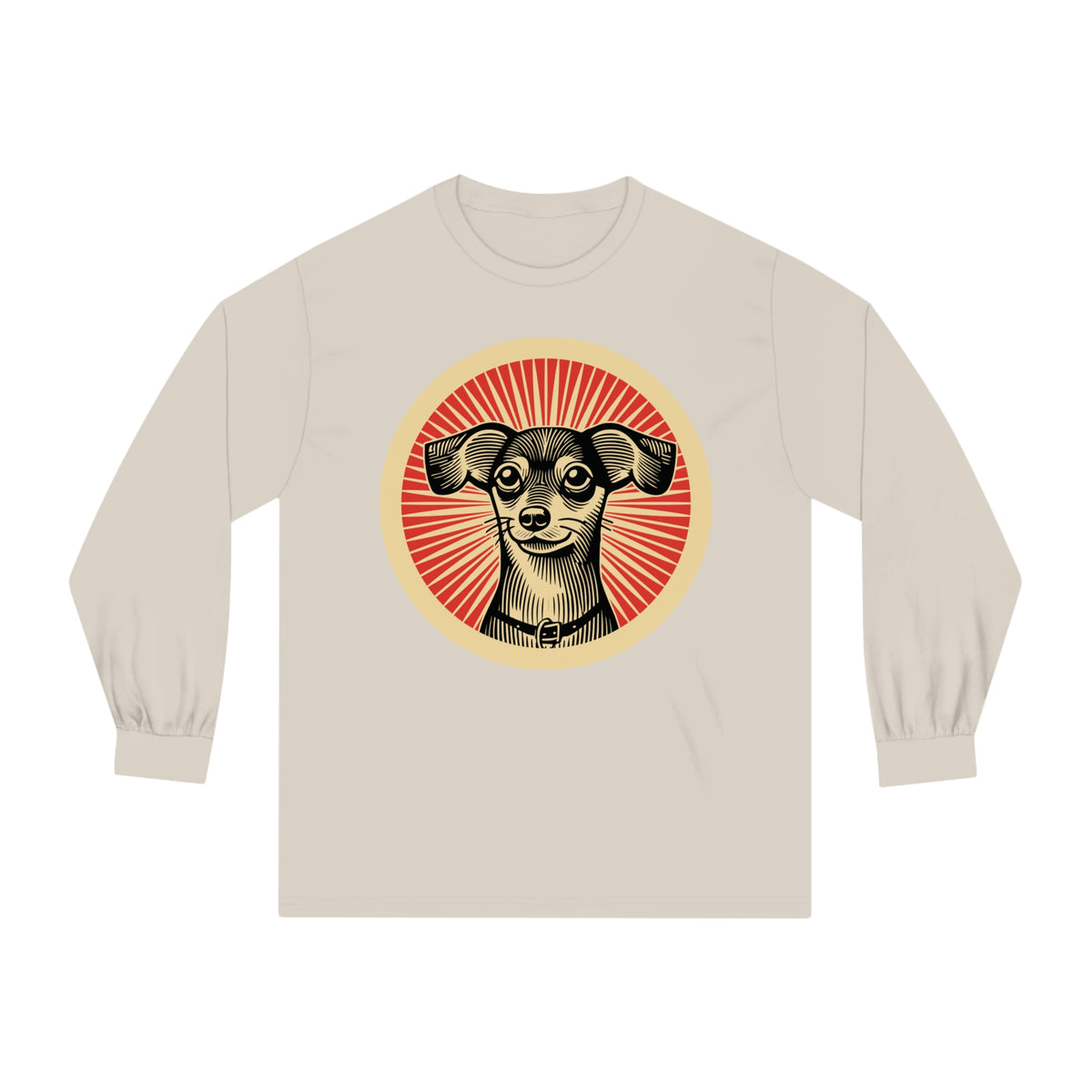 Chiweenie Long Sleeve Tee — Sand