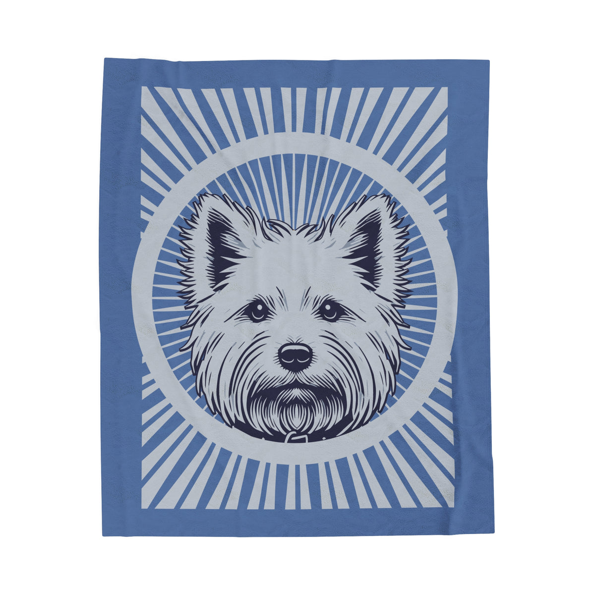 West Highland White Terrier Blanket — 50" × 60"