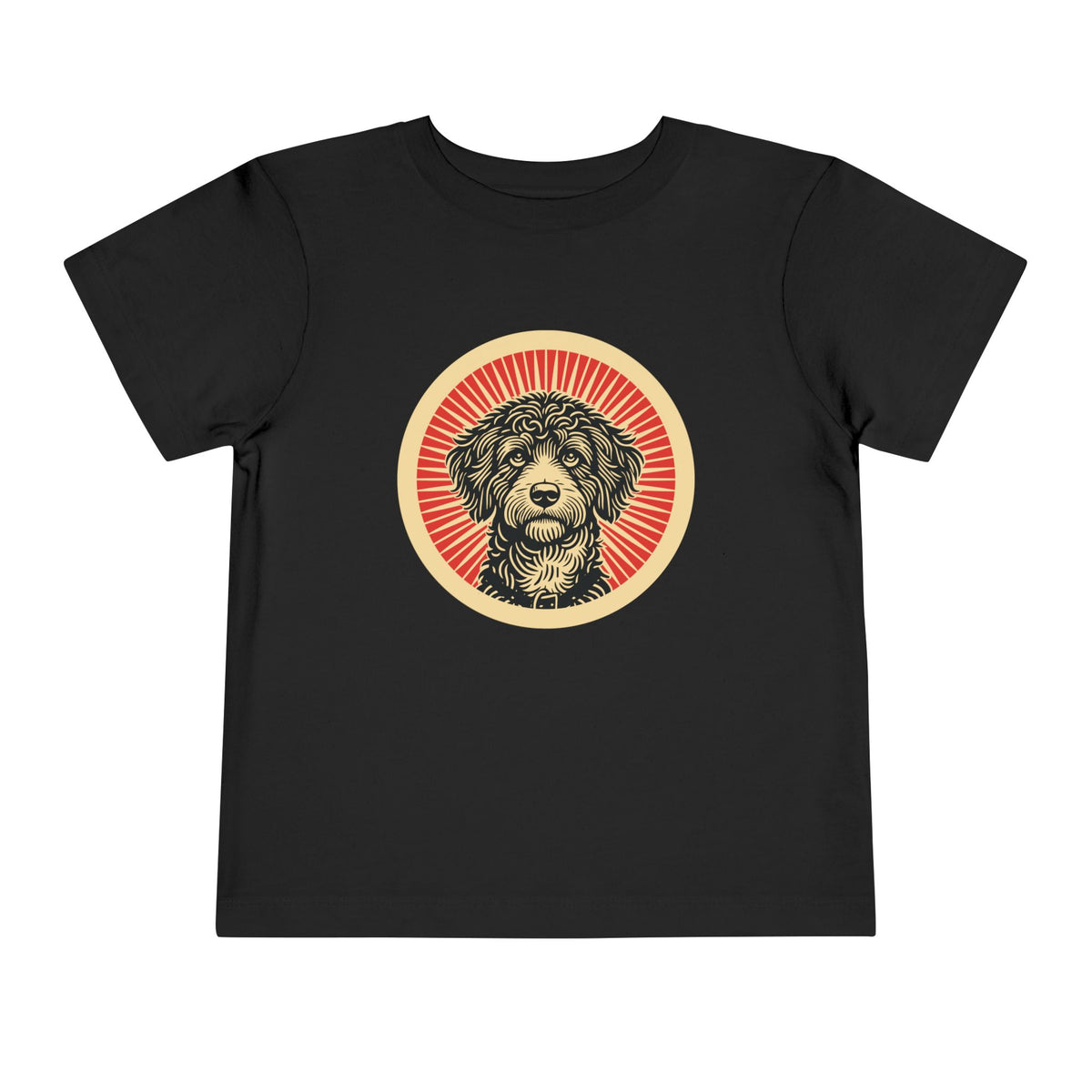 Bordoodle Toddler Tee — Black