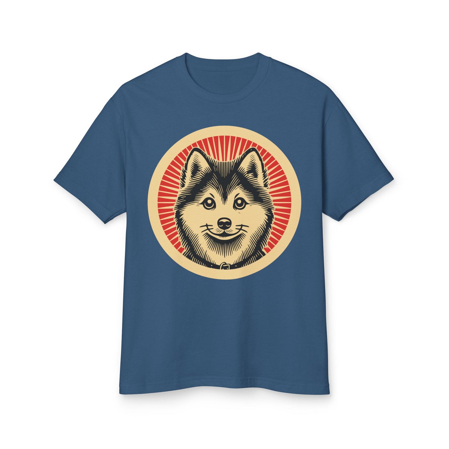 Pomsky Heavyweight Cotton T-Shirt for Adults