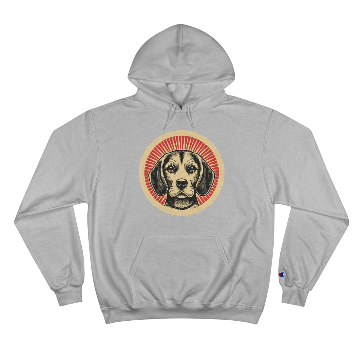 Beagle Champion Hoodie — Light Steel