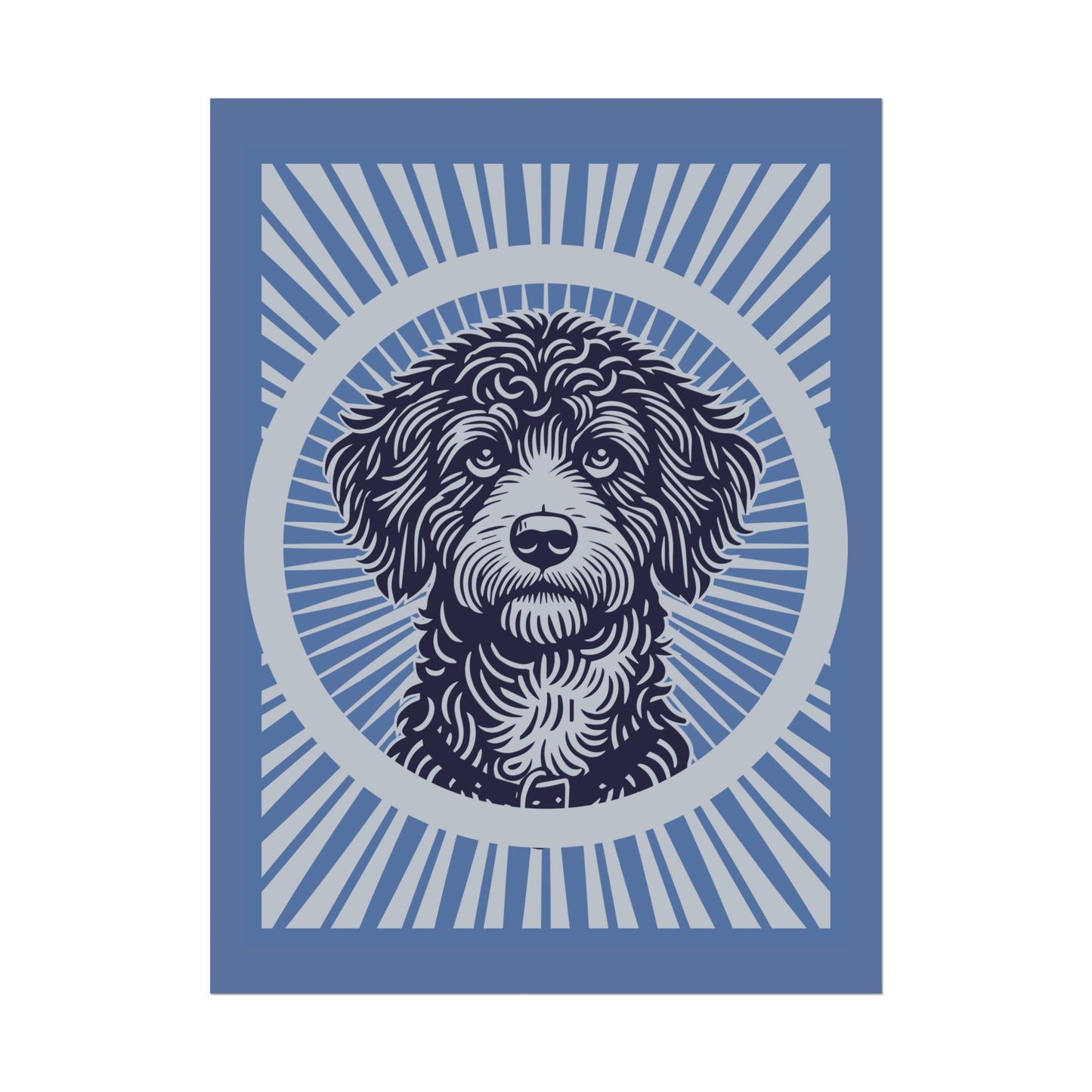 Bordoodle Art Print