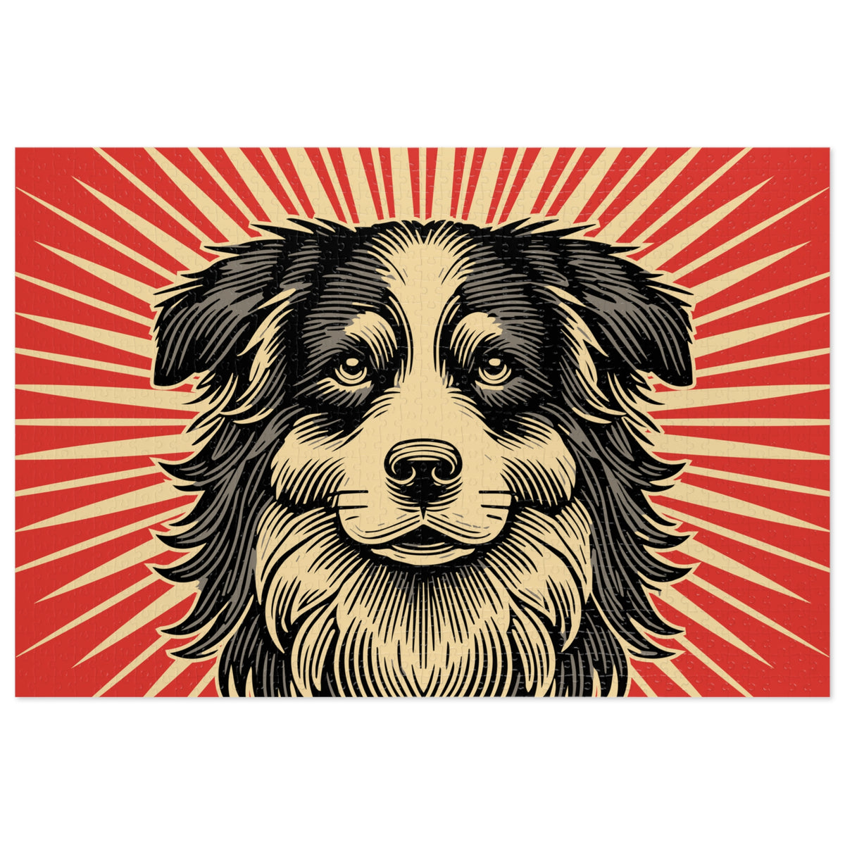 Border Collie Jigsaw Puzzle — 29.25" × 19.75" (1000 pcs)