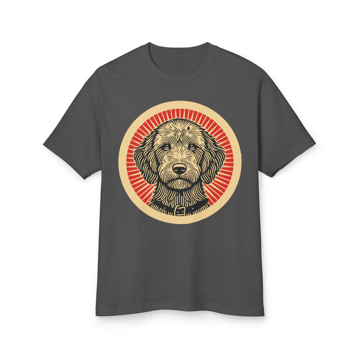 Labradoodle Heavyweight Tee — Faded Black