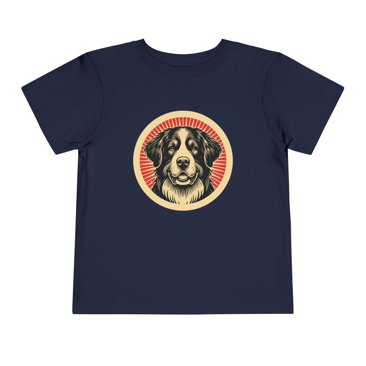 Bernese Mountain Dog Toddler Tee — Navy