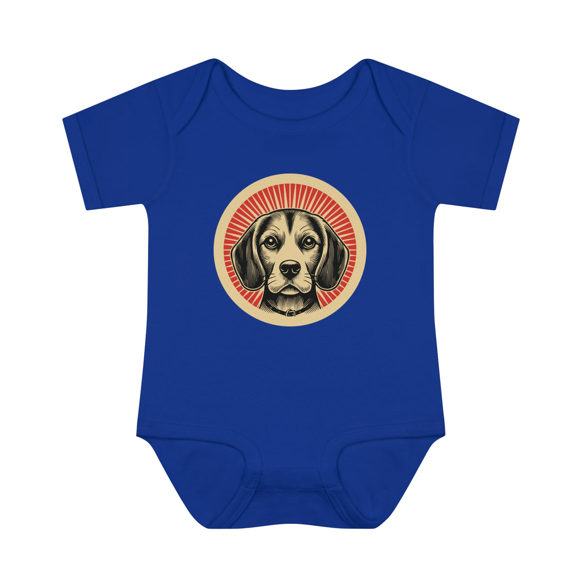 Beagle Baby Bodysuit — Royal