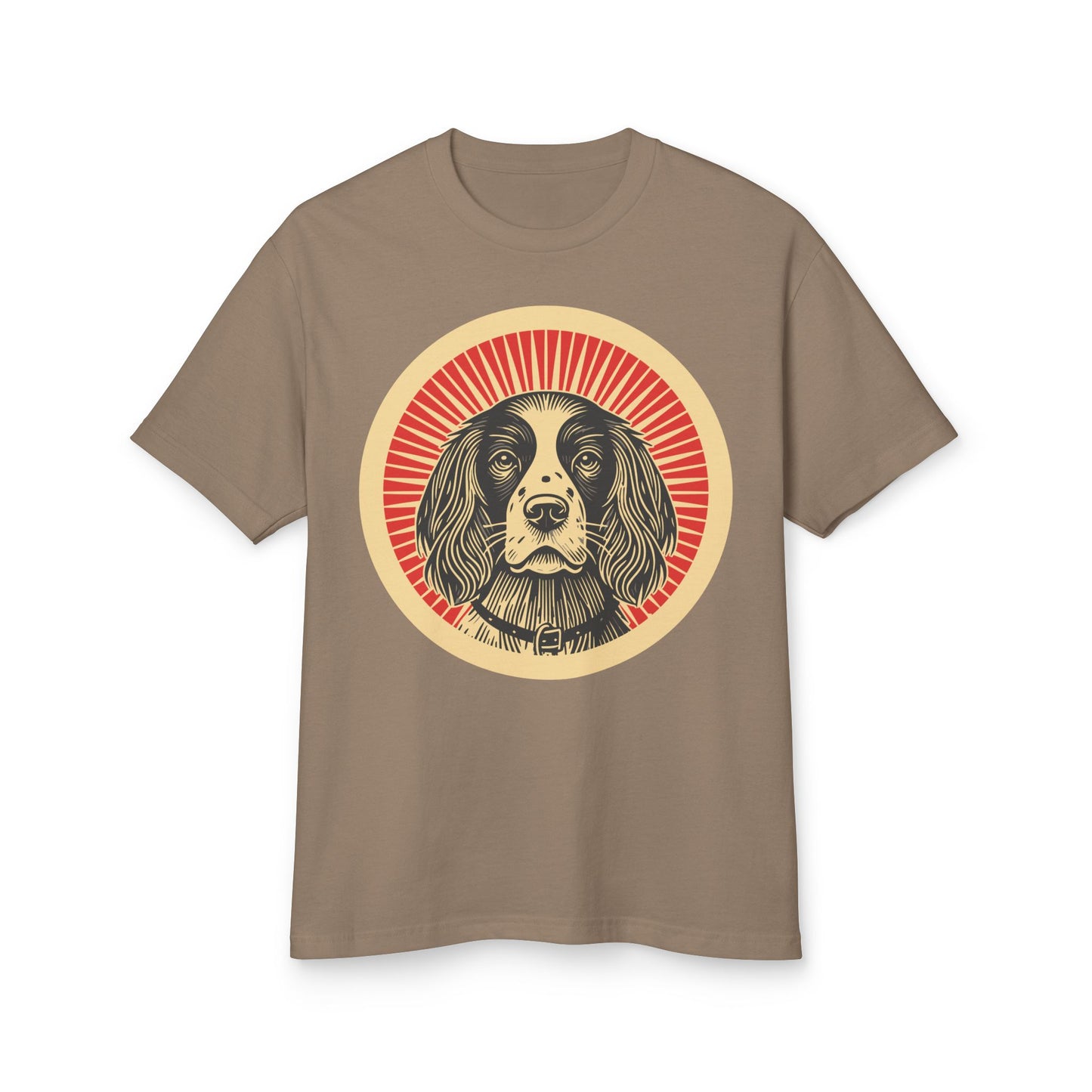 English Springer Spaniel Heavyweight Cotton T-Shirt for Adults