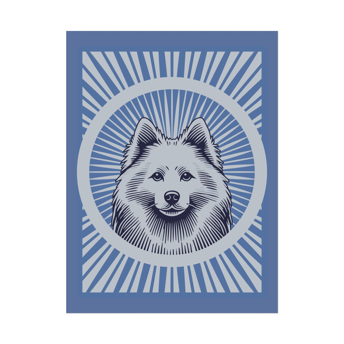 American Eskimo Dog Art Print — 24" x 32" (Vertical)