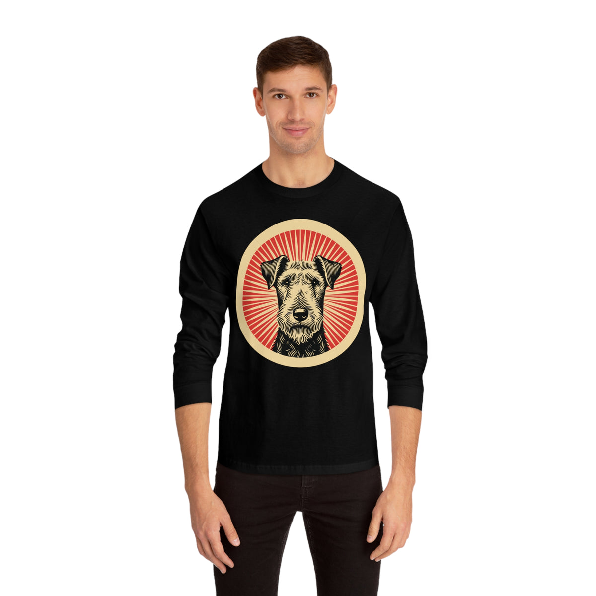 Airedale Terrier Long Sleeve Tee — view 12