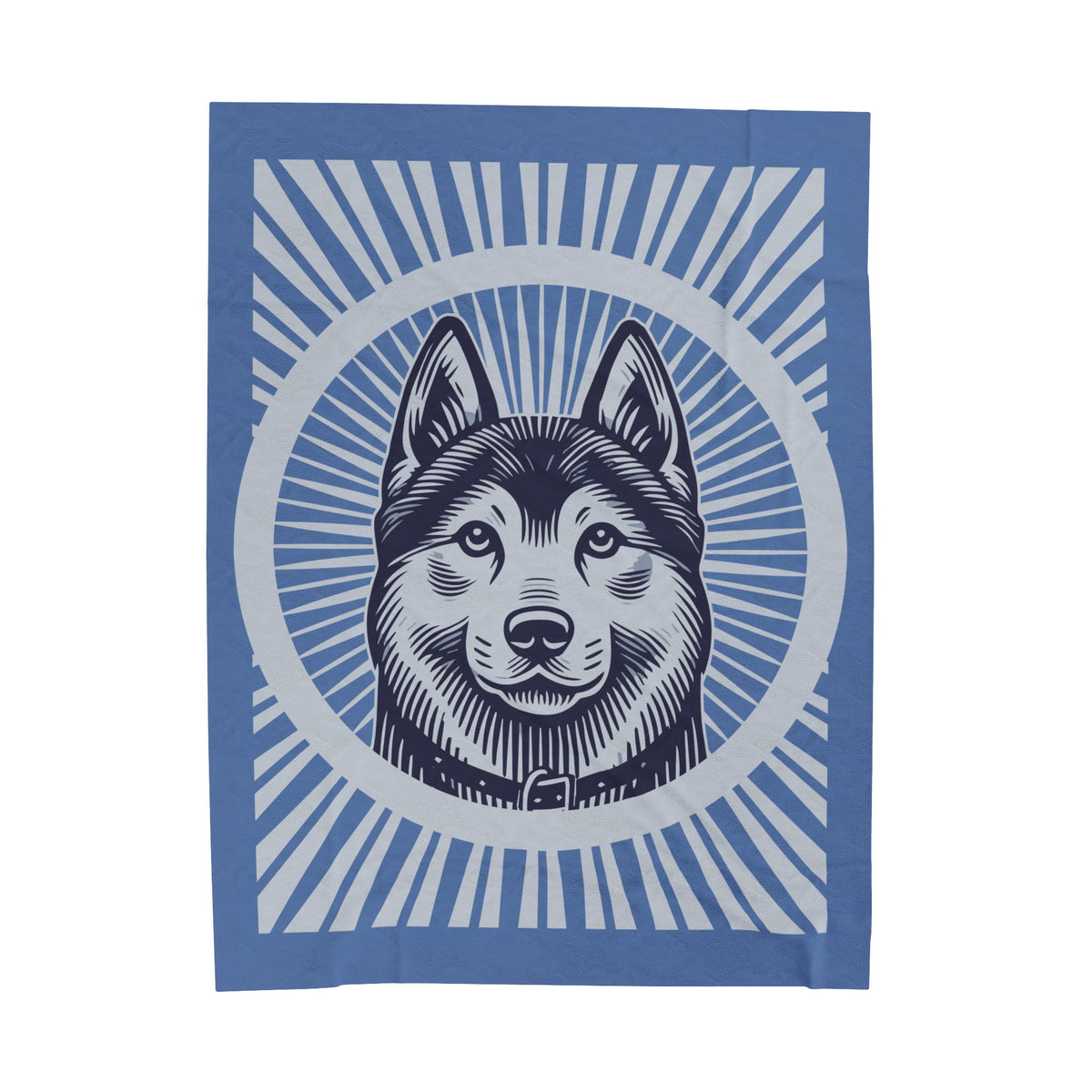 Norwegian Elkhound Blanket — 60" × 80"