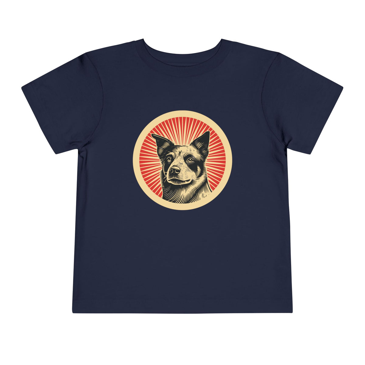 Australian Cattle Dog Toddler Tee — Navy