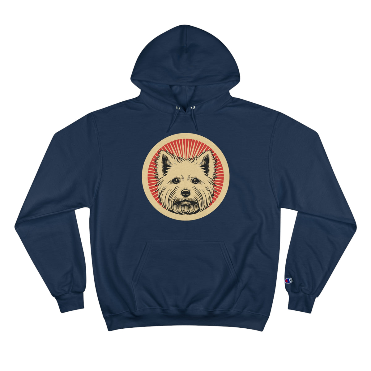 West Highland White Terrier Champion Hoodie — Navy