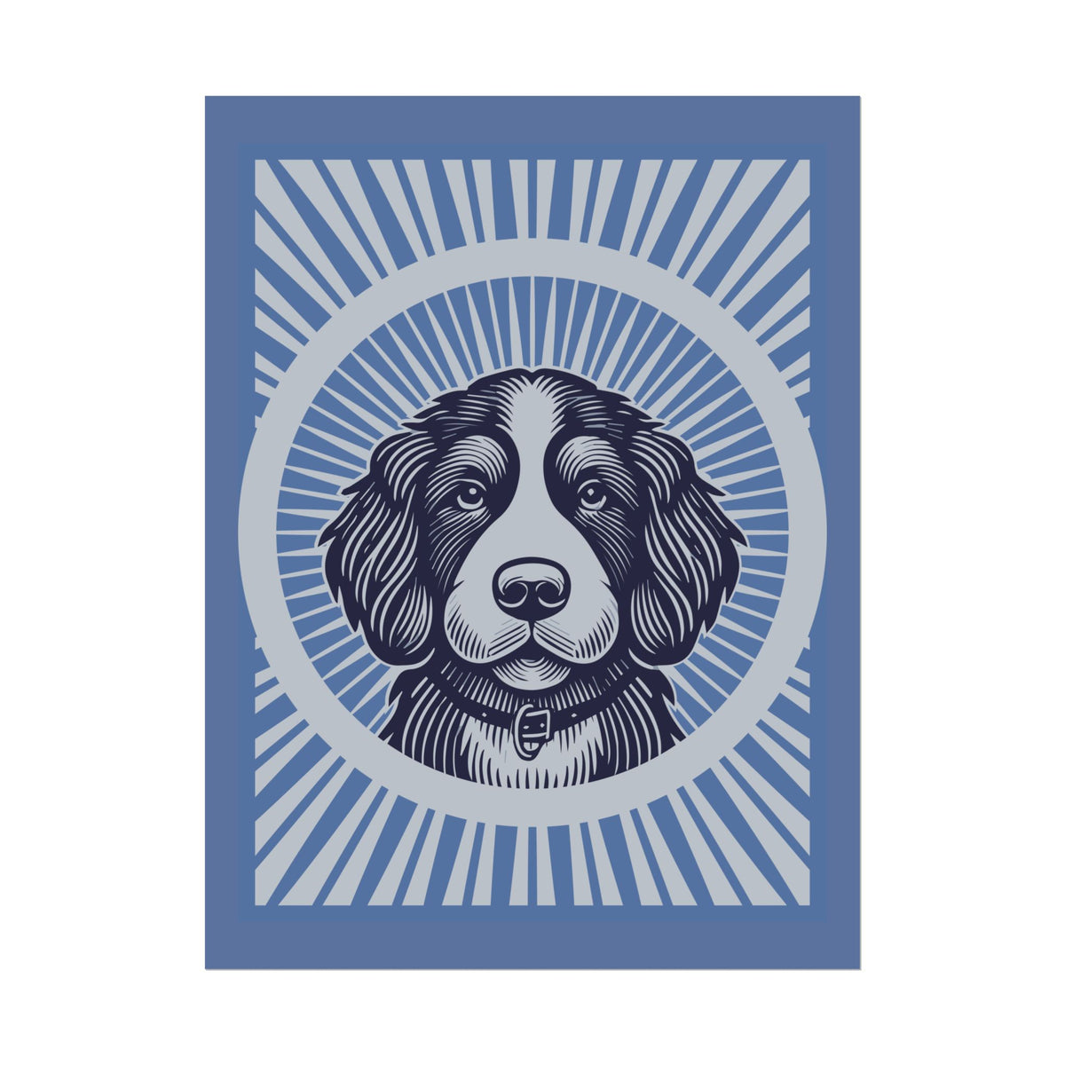 Bernedoodle Art Print — 24" x 32" (Vertical)