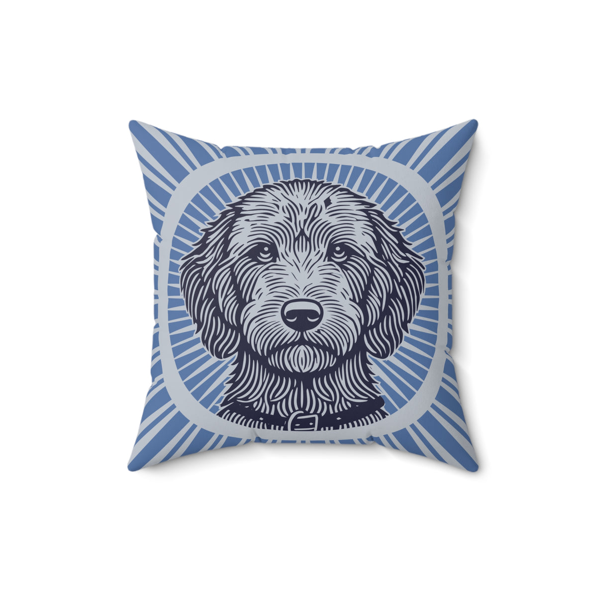 Labradoodle Pillow — 16" × 16"