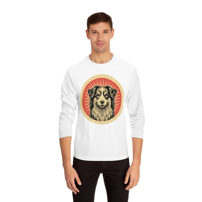 Australian Shepherd Long Sleeve Tee for Adults