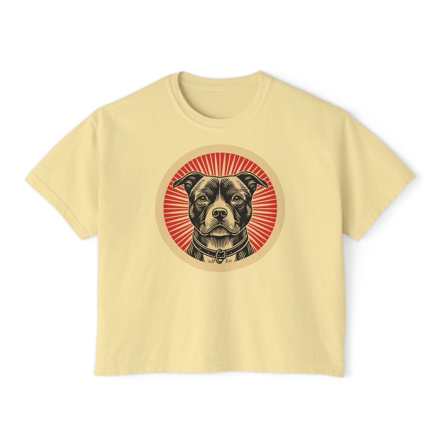American Staffordshire Terrier Boxy Tee for Women