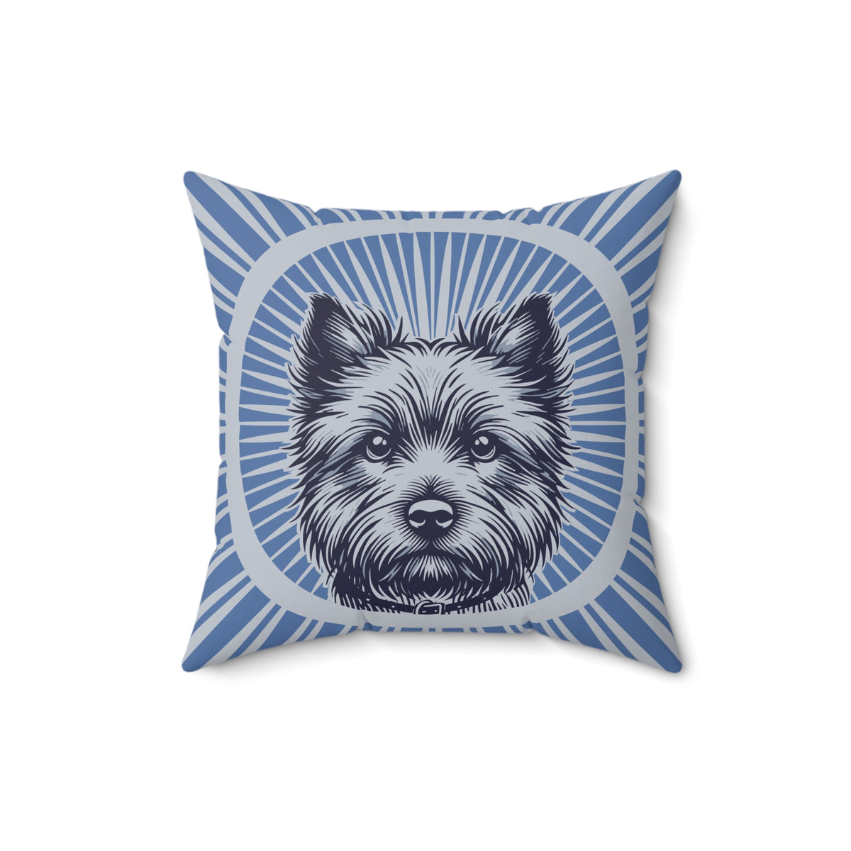 Cairn Terrier Pillow — 16" × 16"