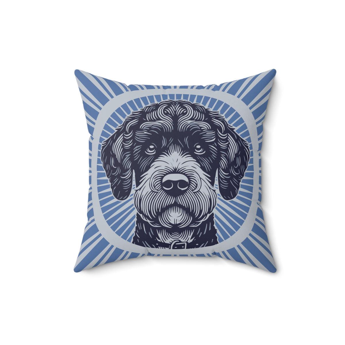 Boxerdoodle Pillow — 16" × 16"