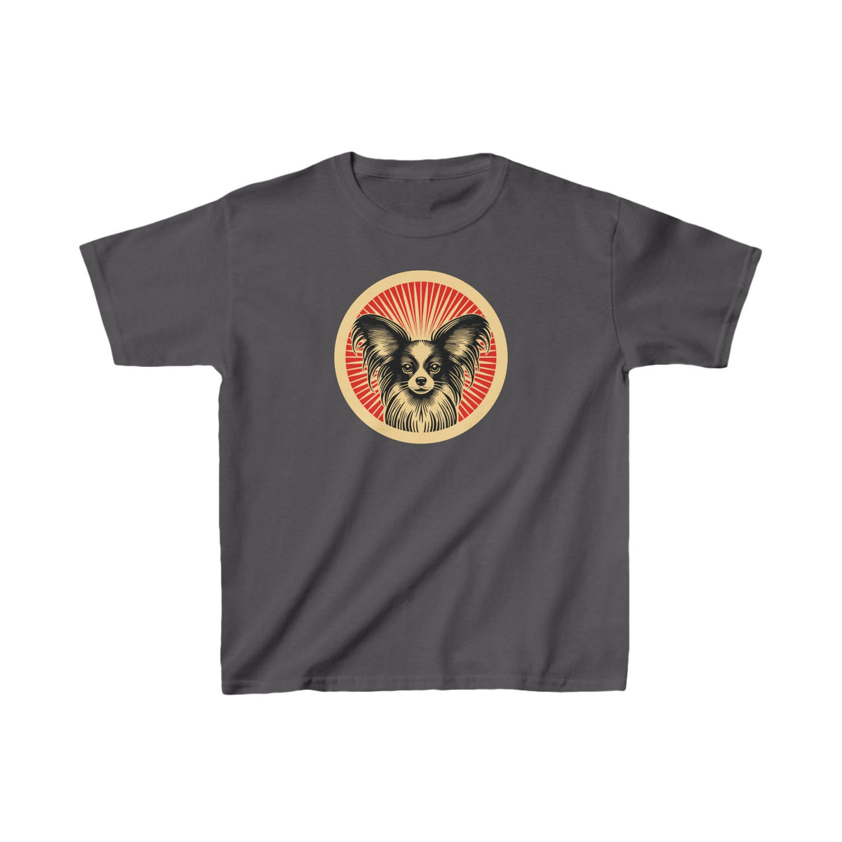 Papillon Kids Tee — Charcoal