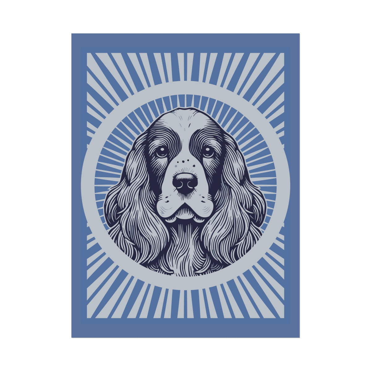 English Cocker Spaniel Art Print — 18″ x 24″ (Vertical)
