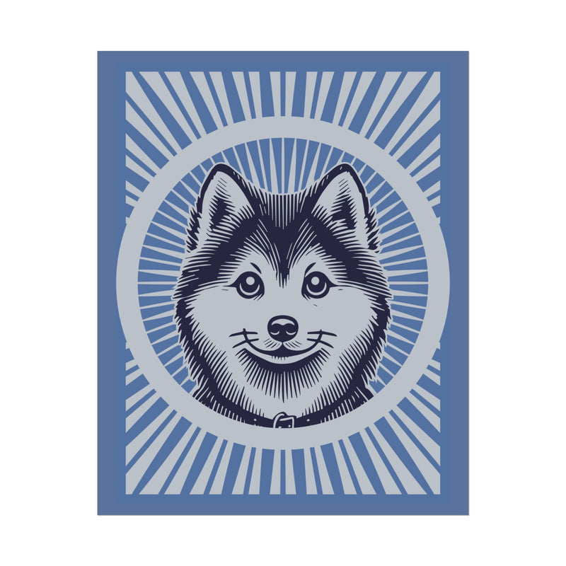 Pomsky Art Print